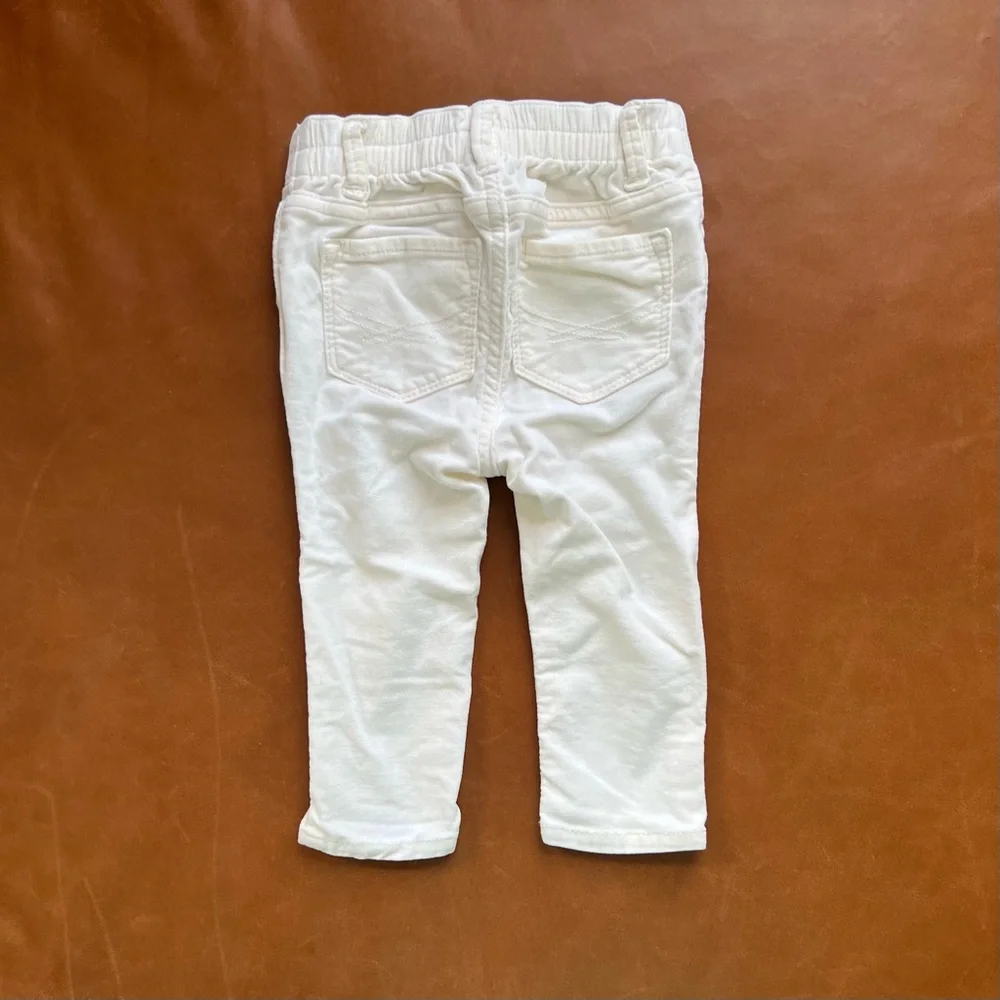 GAP Baby Ivory Velour Pants, 12-18mo